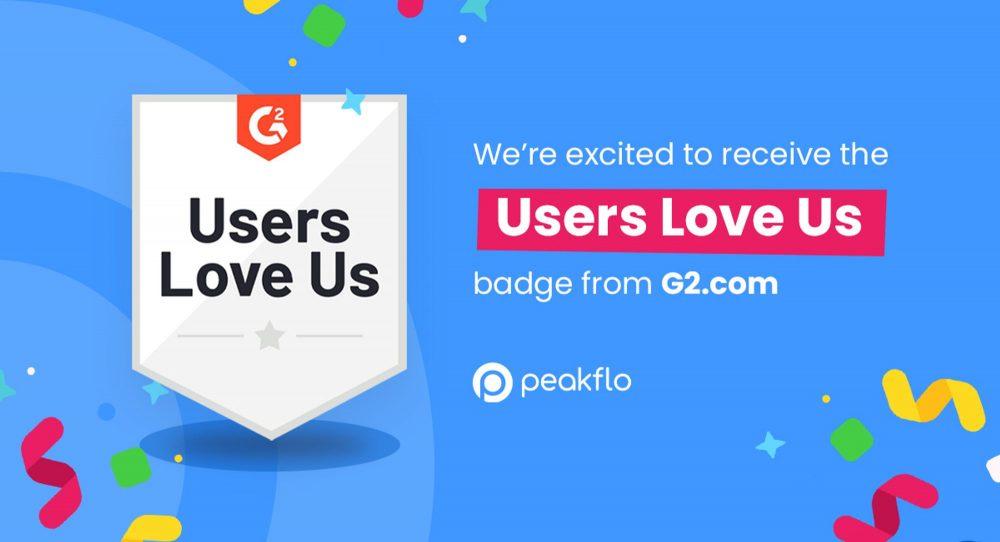 Peakflo receives the “Users Love Us” badge from G2! Users Love Us G2
