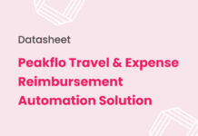 Datasheet: Peakflo Travel & Expense Reimbursement Solution Travel & Expense Datasheet